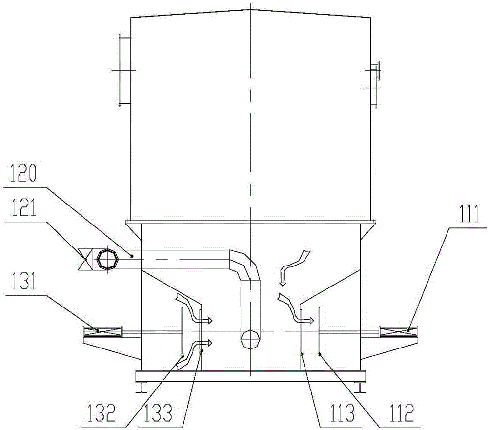 Heat storage type combustion device and method for processing dust-containing VOC waste gas