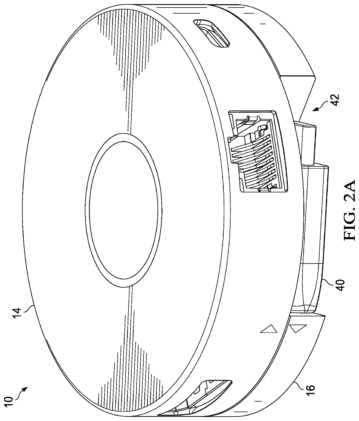 Low profile circular dongle