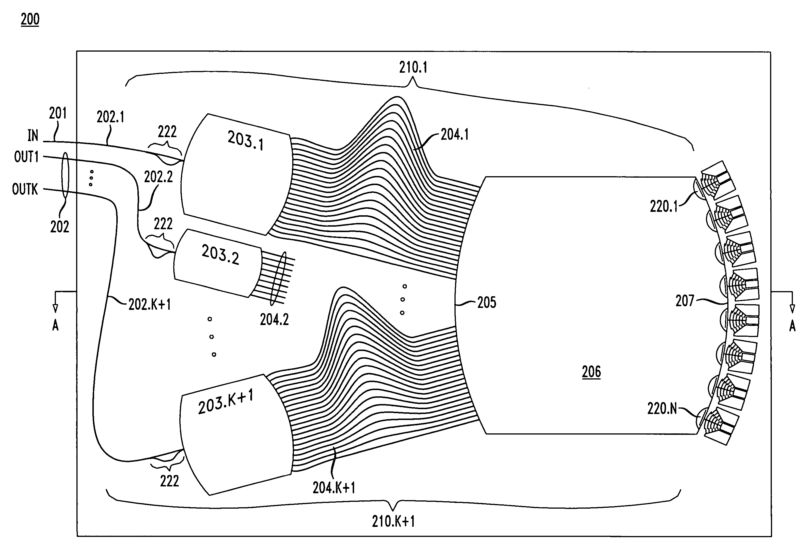 Integrated microelectromechanical wavelength selective switch and method of making same