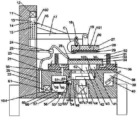 A liquid crystal display polishing and grinding device