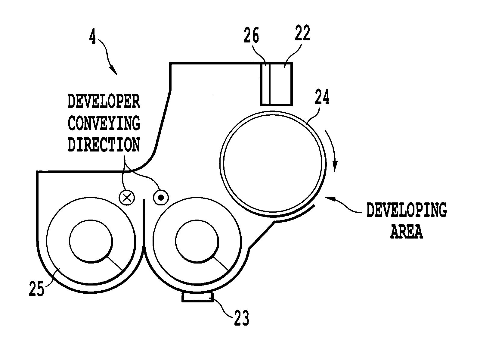 Image forming apparatus and associated method of detecting developer deterioration