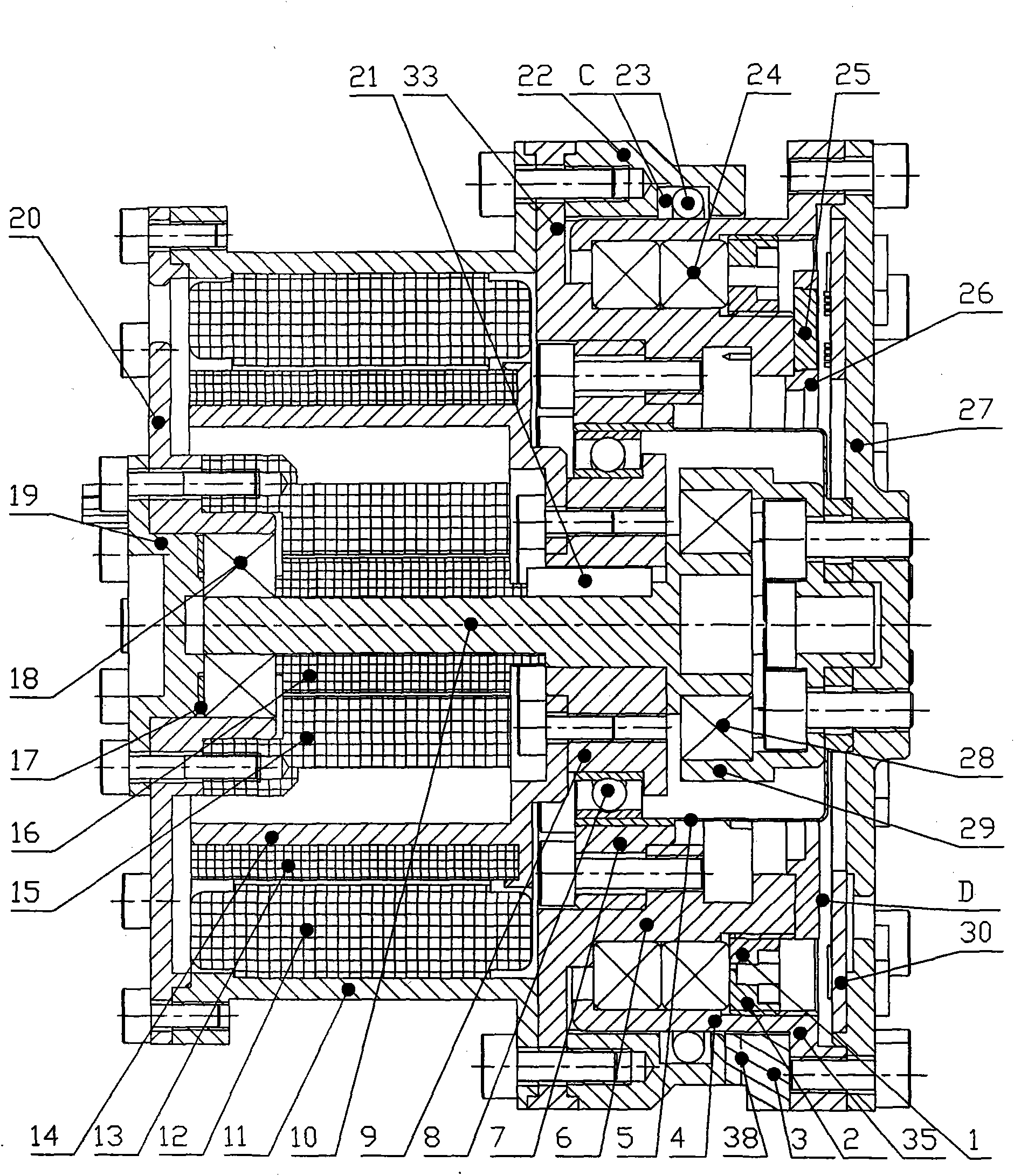 Lunar exploration mechanical arm modular joint with torque retention feature