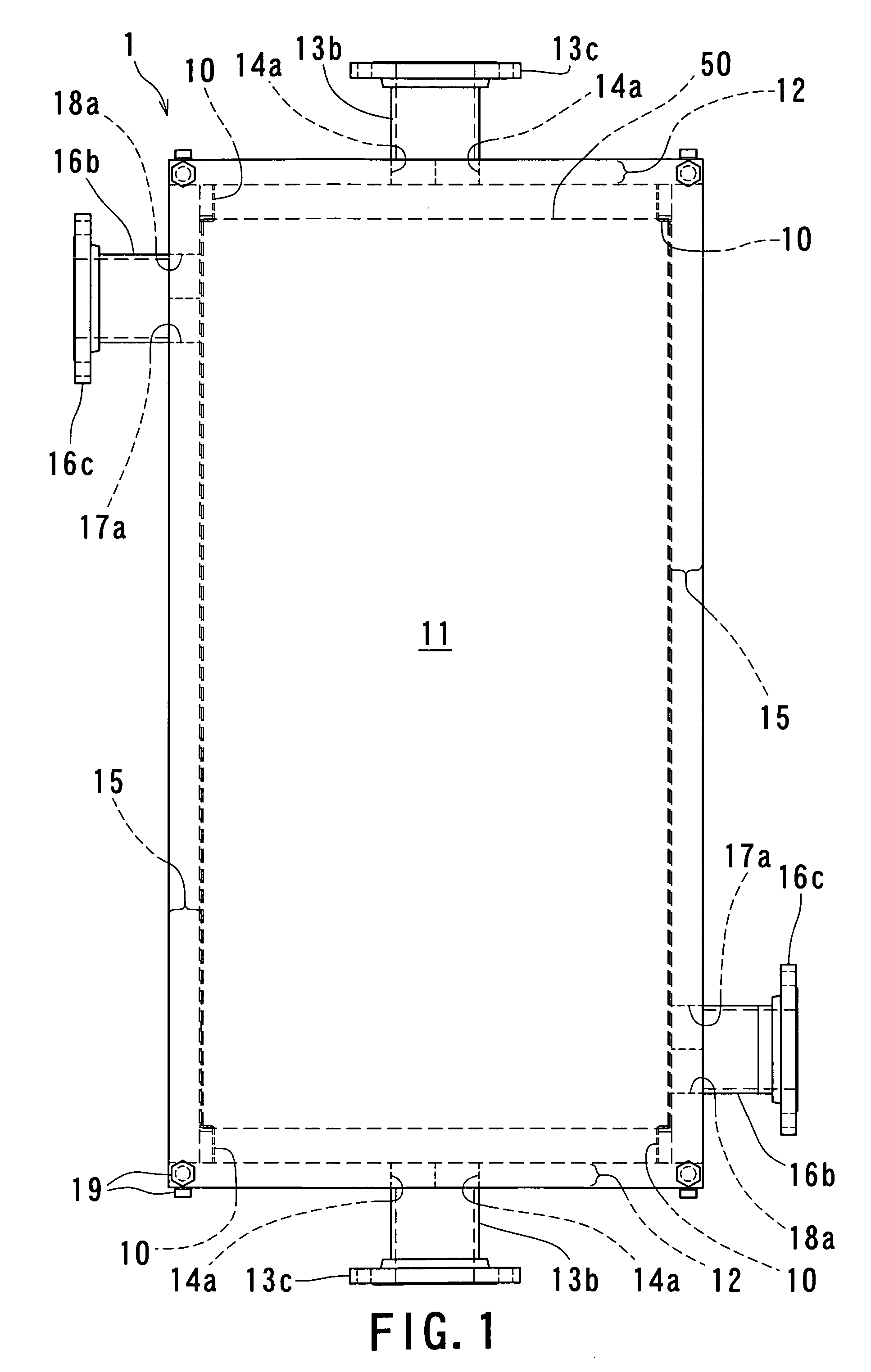 Outer shell structure for a heat exchanger