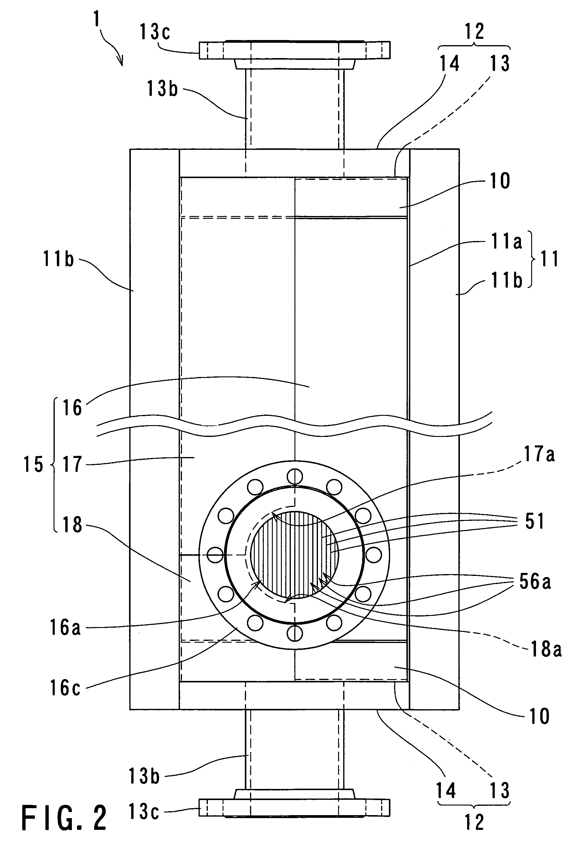 Outer shell structure for a heat exchanger