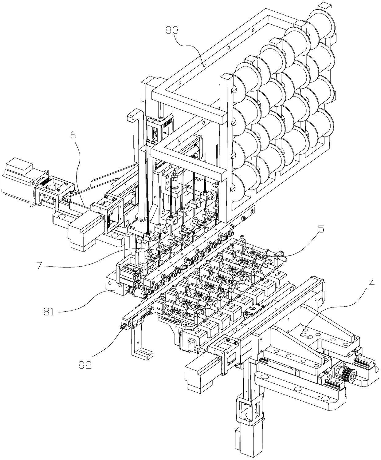 Fully-automatic inductance tin-soldering equipment