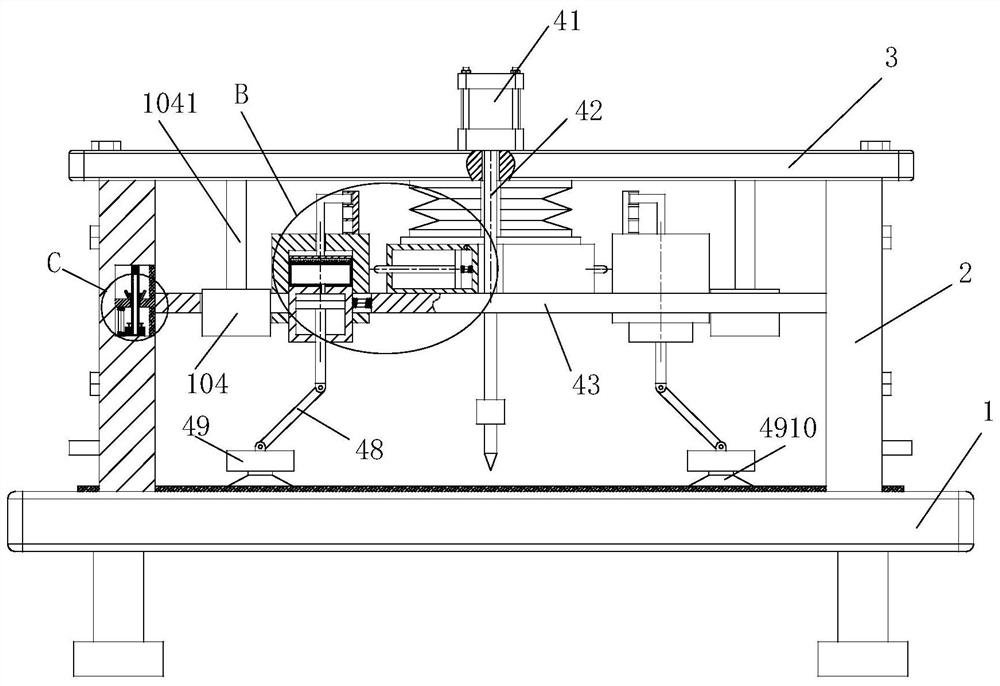 Adjustable clothing tailoring discharging tensioning structure