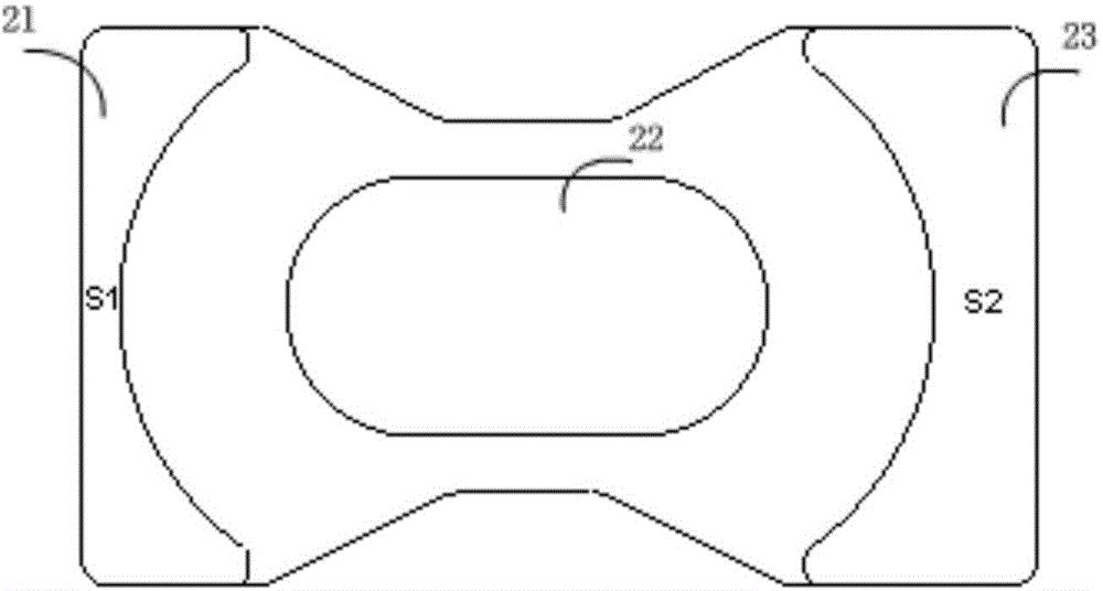 Magnetic core, integrated magnetic element, active clamp forward-flyback circuit and switch power supply