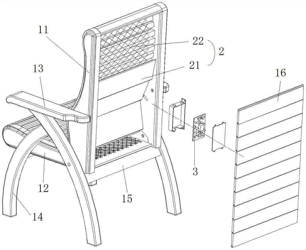 Long-life chair with far infrared heating function