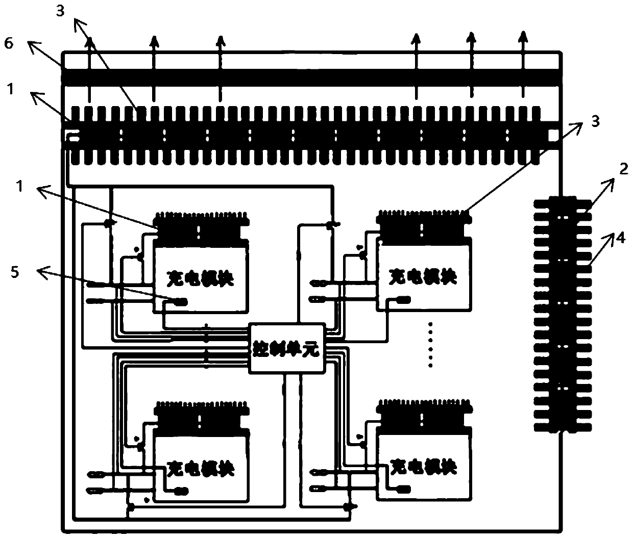 Charging pile with balancing function and control method