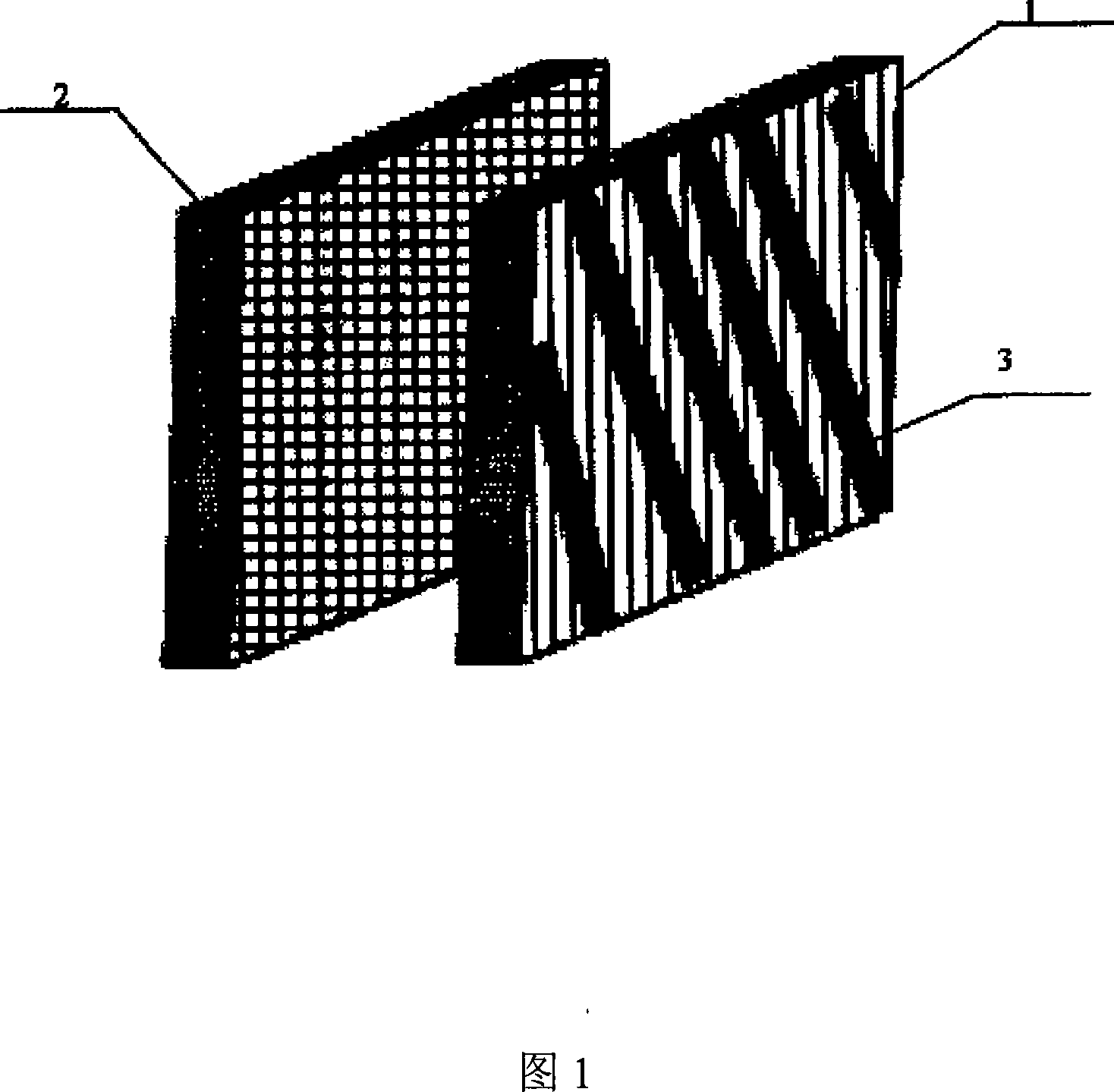 Stereo display device without moir¿ª patterns and method