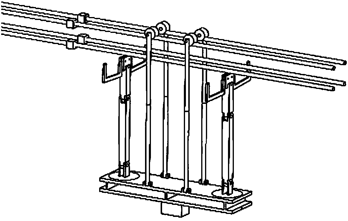 Mechanical structure of a combined walking wheel and mechanical arm line inspection robot and its obstacle-surmounting method