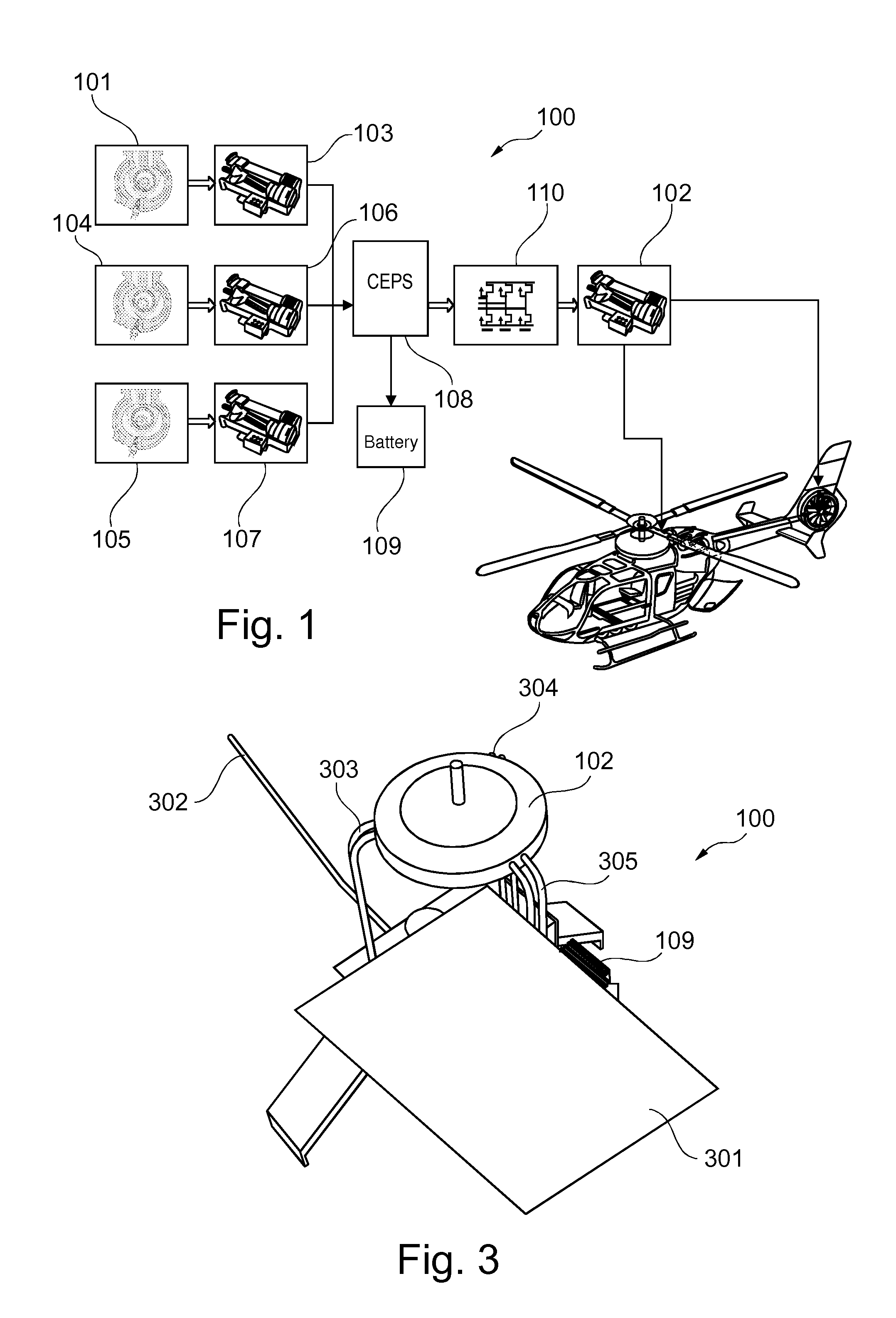 Hybrid drive for helicopters