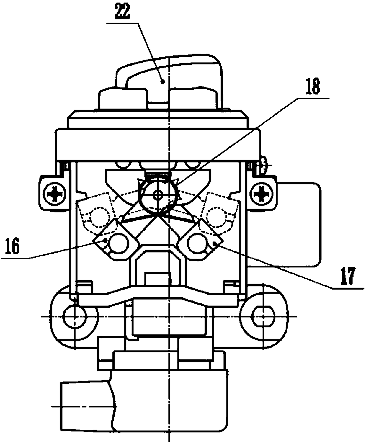 Multifunctional combination ignition switch used for scooter or bent-beam motorcycle or electric bicycle