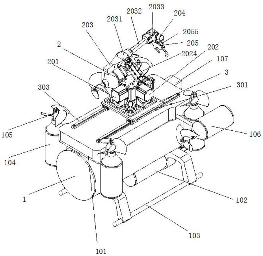 An underwater structure maintenance robot for offshore engineering drilling platform