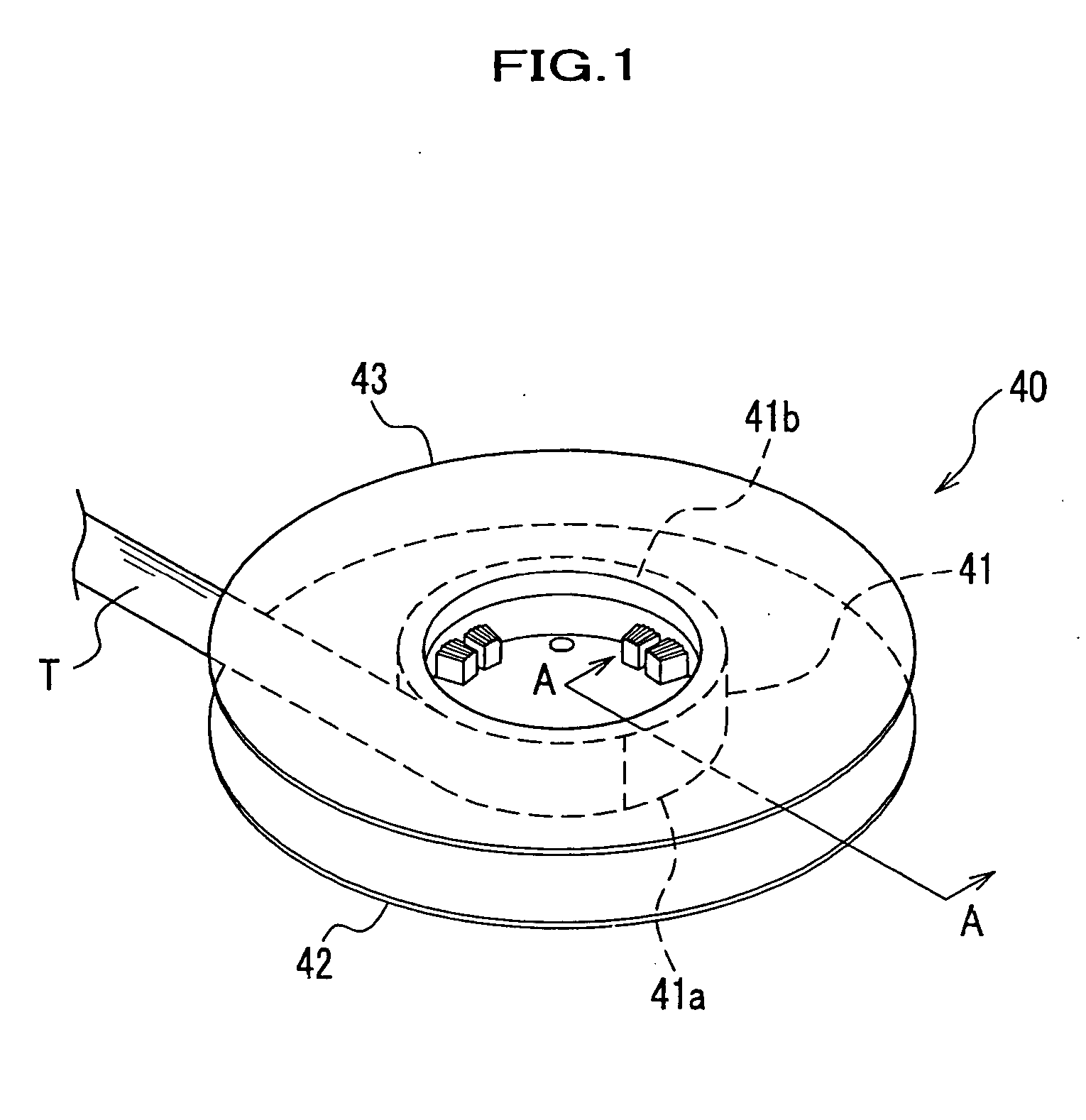 Inspection device of a tape reel