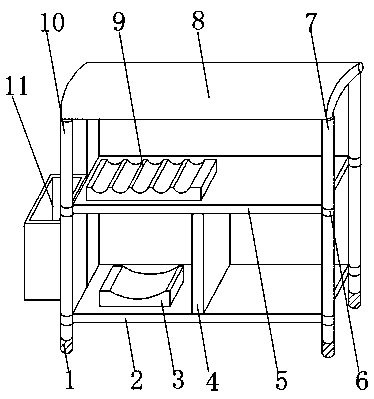 Building material stacking frame