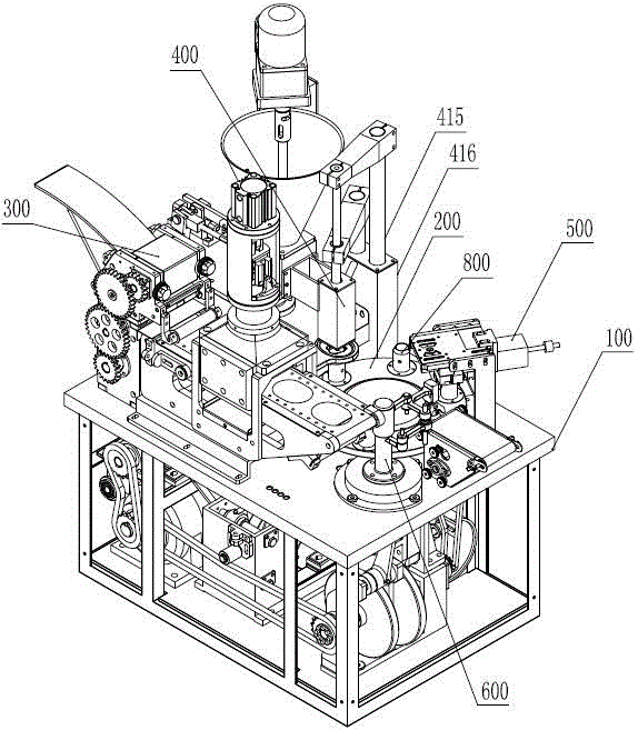 Compact stuffed food shaping machine