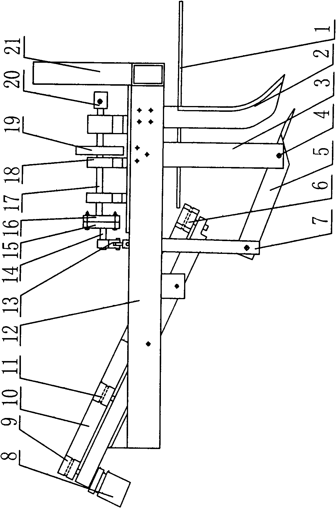 Long-rhizome Chinese medicinal herb harvester