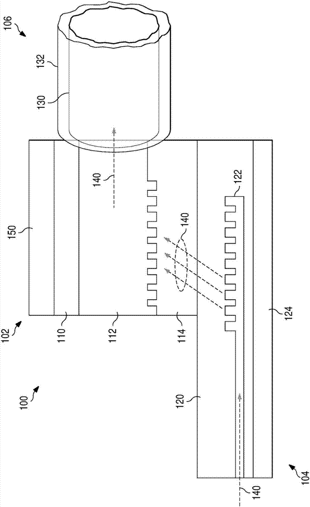 Stacked photonic chip coupler for SOI chip-fiber coupling