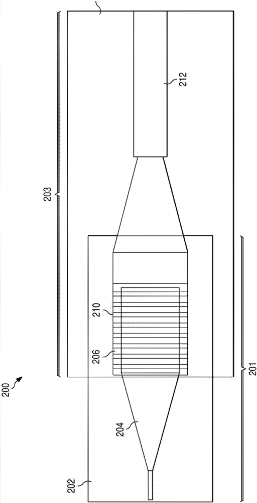 Stacked photonic chip coupler for SOI chip-fiber coupling