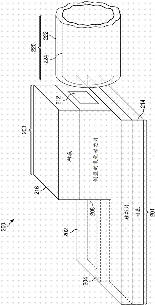 Stacked photonic chip coupler for SOI chip-fiber coupling