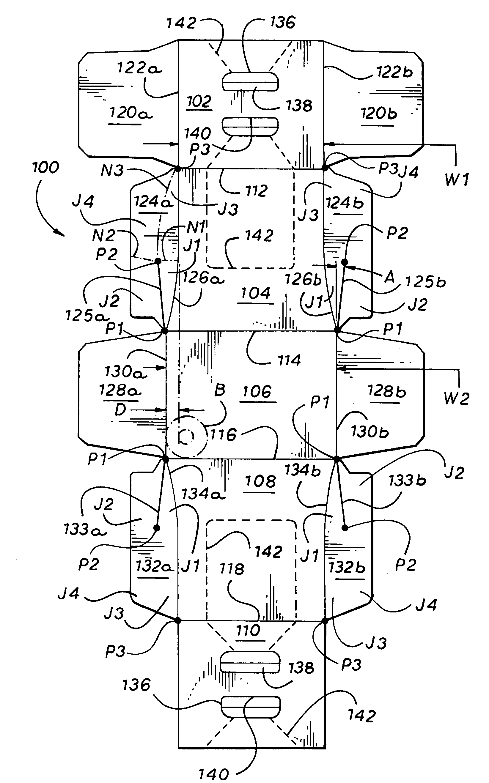 Carton for tapered and cylindrical articles