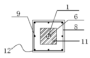 Precast concrete post grouting pile and grouting process