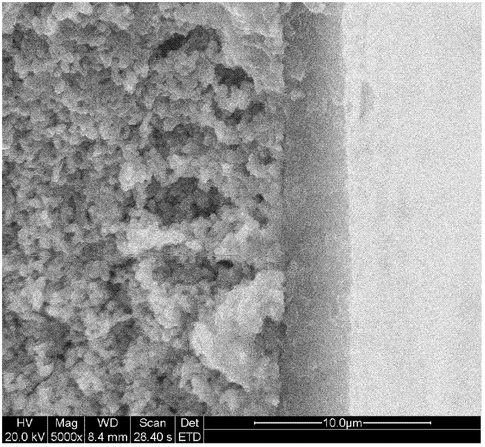 Preparation method for organic and inorganic hollow fiber composite membrane