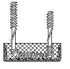 Extraction method of filament potting compound for cathode