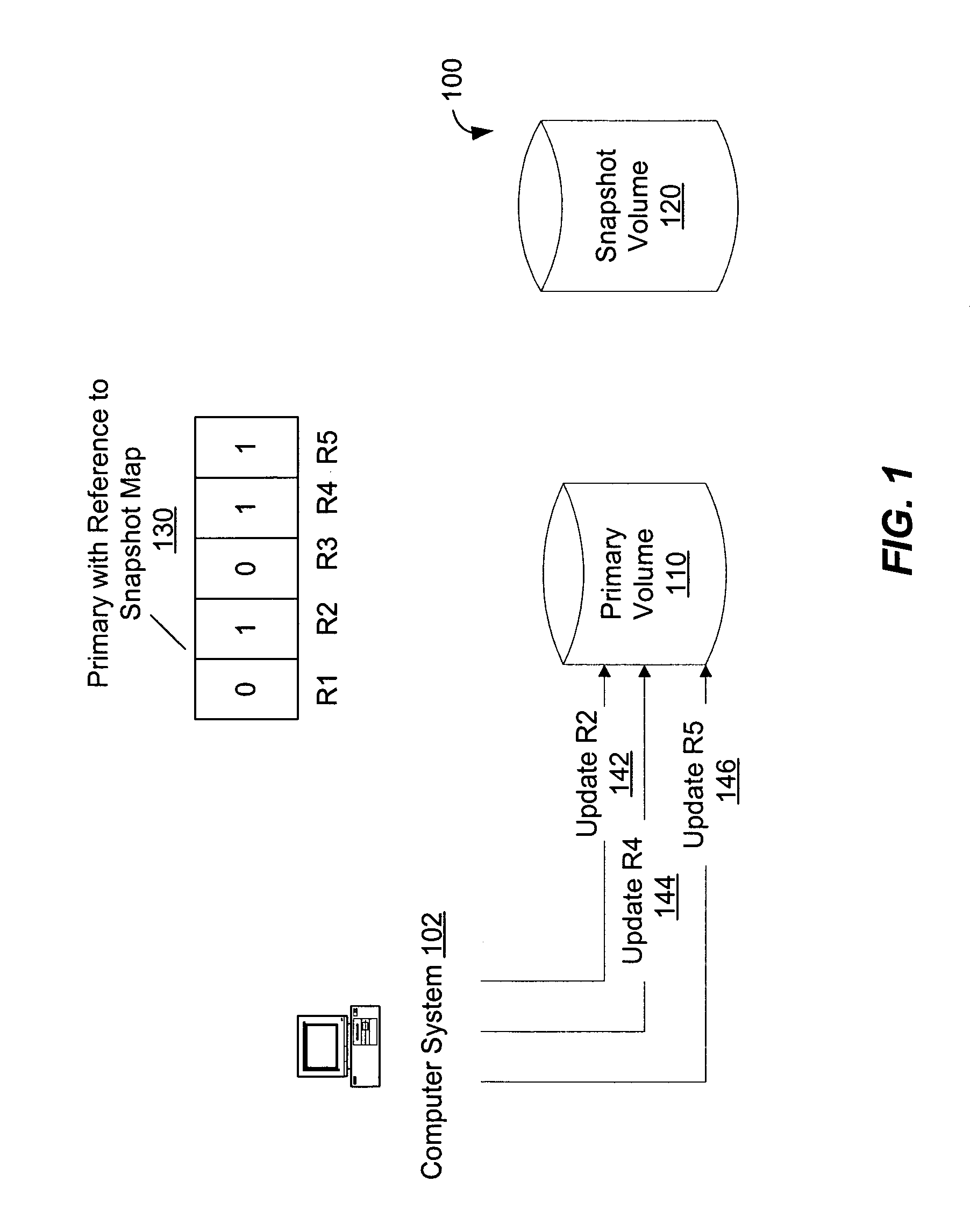 Propagating results of a volume-changing operation to replicated nodes