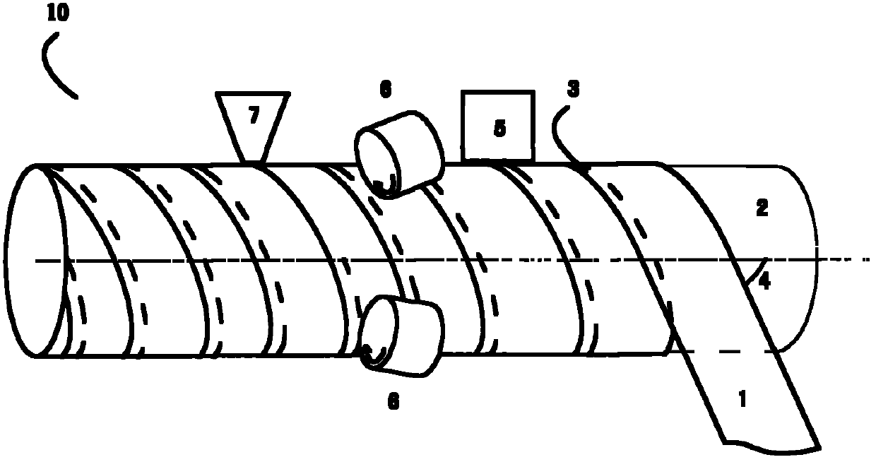 Preparation method for external pressure tubular membrane