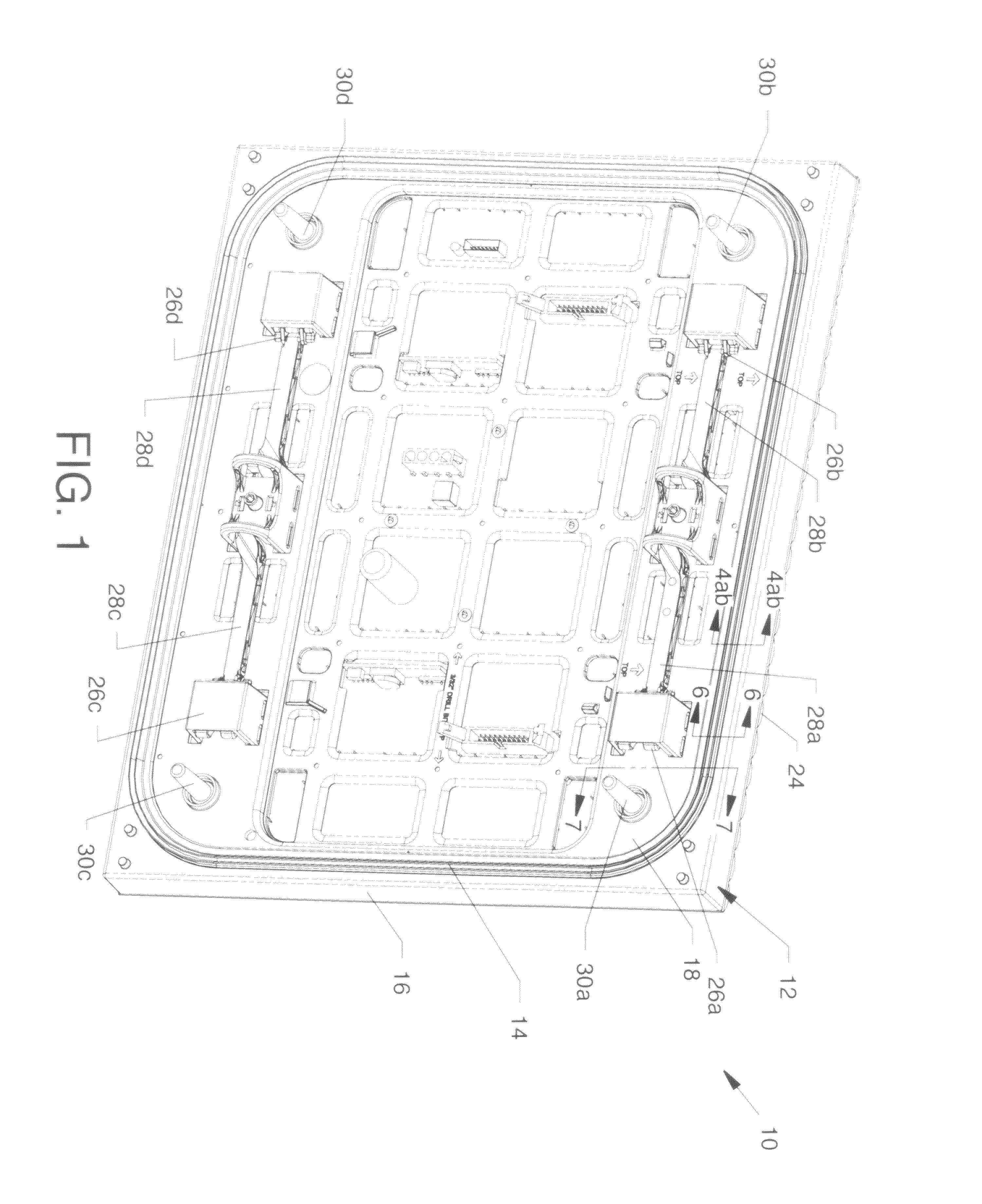 Electronic sign module housing having an overmolded gasket seal