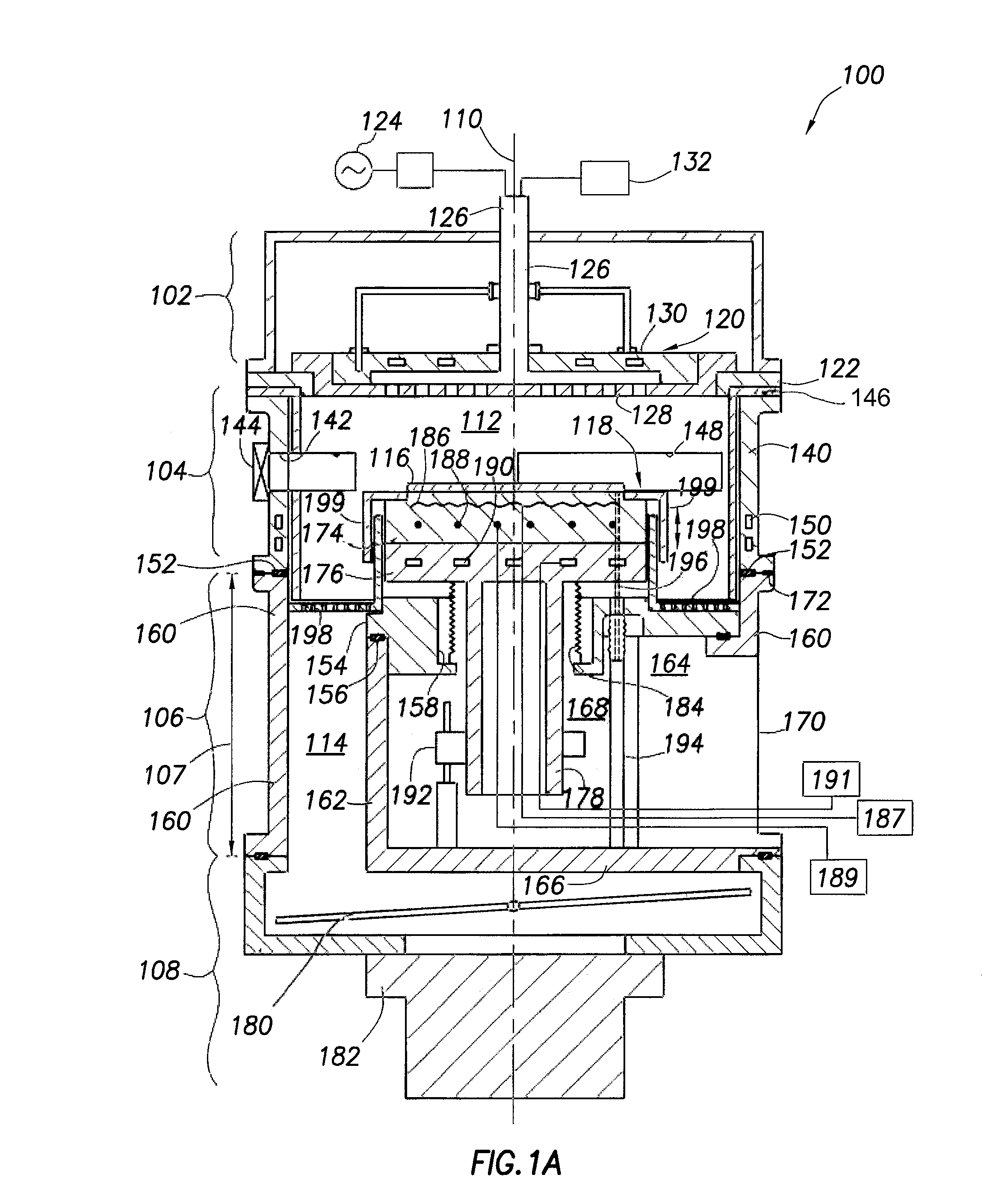 Symmetric chamber body design architecture to address variable process volume with improved flow uniformity/gas conductance