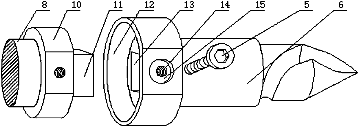 Double-headed milling cutter structure