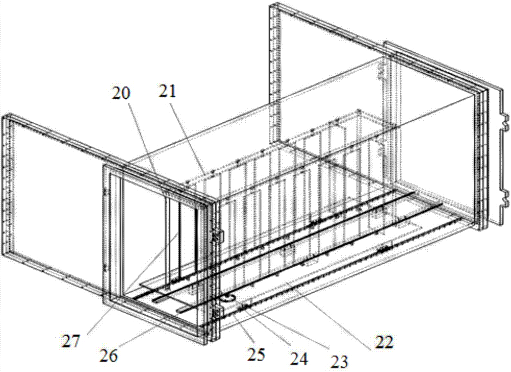 Fuel cell metal polar plate vacuum coating flow-line equipment and coating method thereof