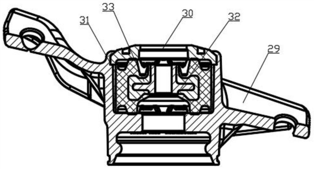 Novel passenger car shock absorber upper support