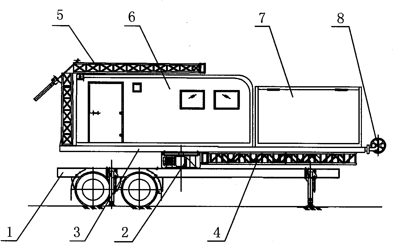 All-in-one anchoring trailer