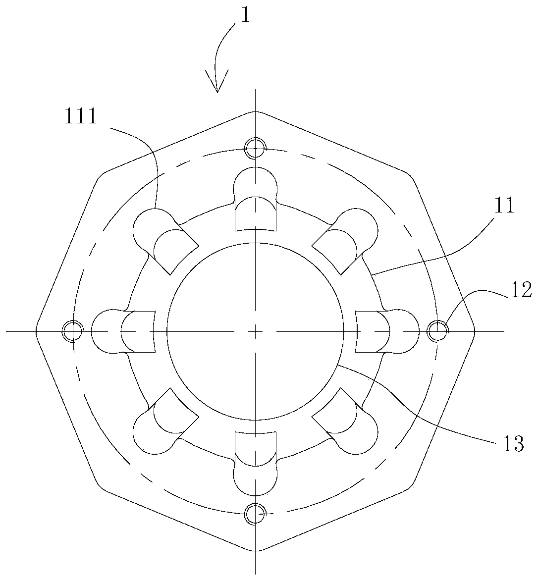 A nut wrench for disassembling conical head nuts