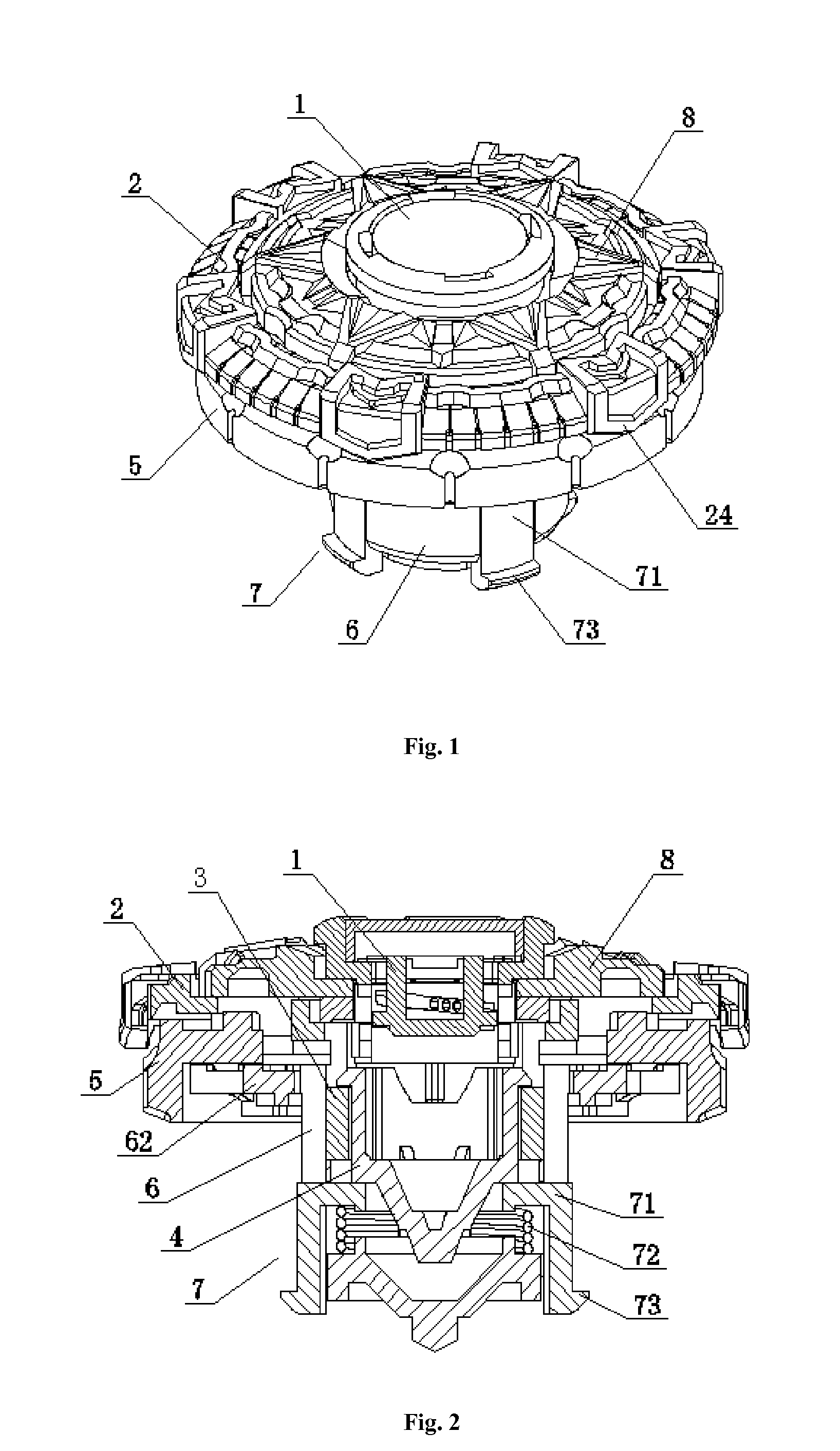 Separable combined toy spinning top