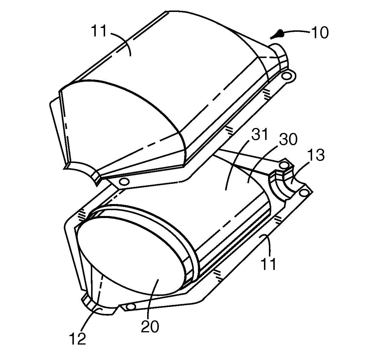 Catalyst carrier holding material and catalytic converter