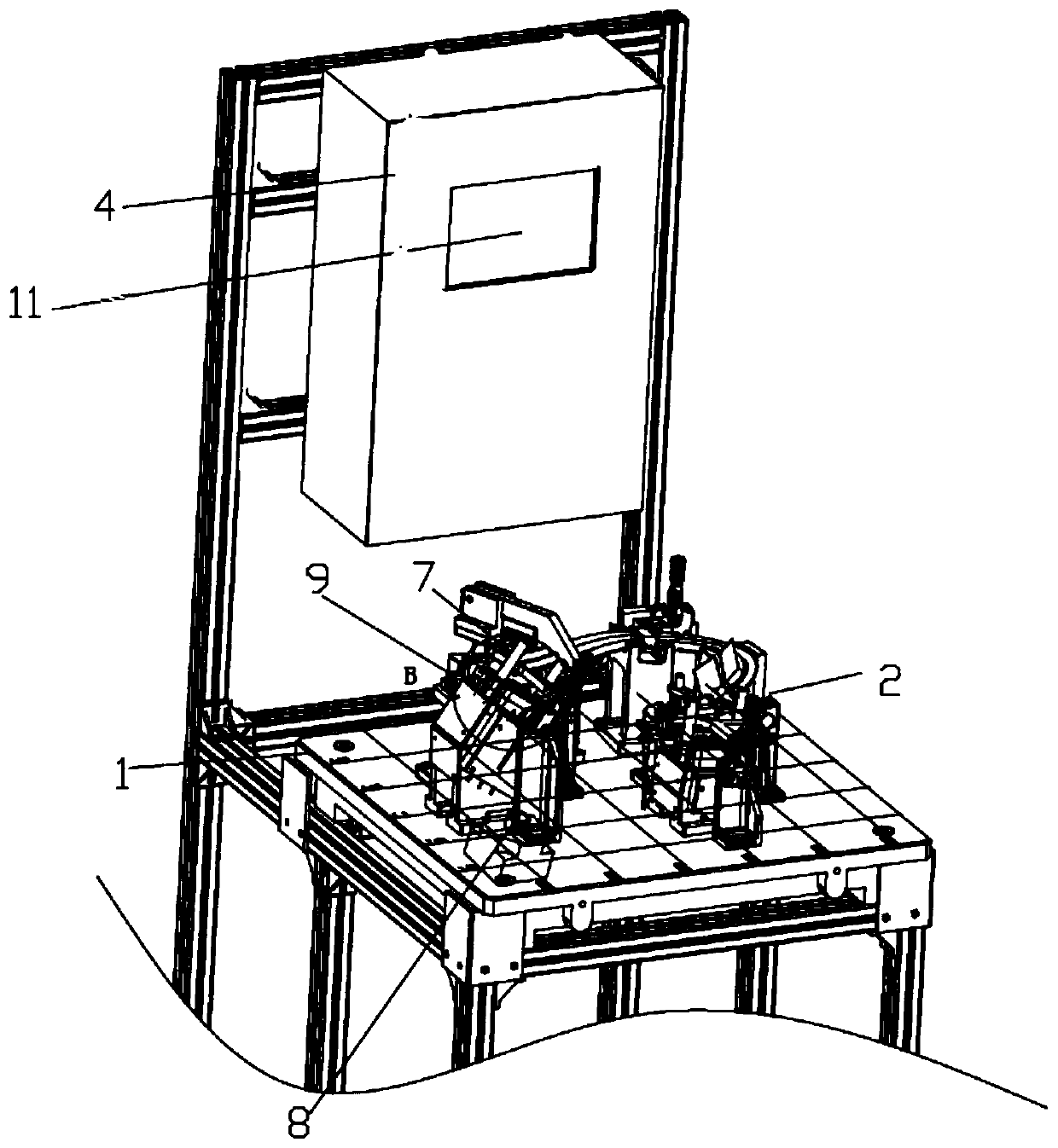 Power line part moving direction position automatic detecting device and method