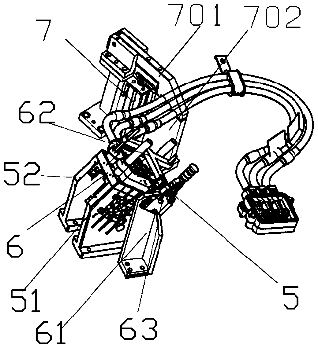 Power line part moving direction position automatic detecting device and method