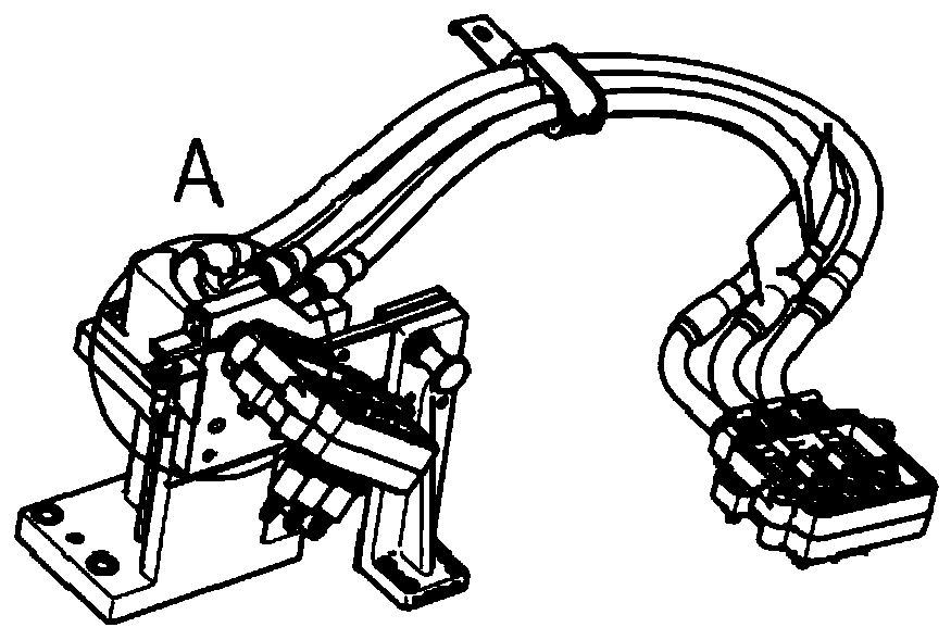 Power line part moving direction position automatic detecting device and method