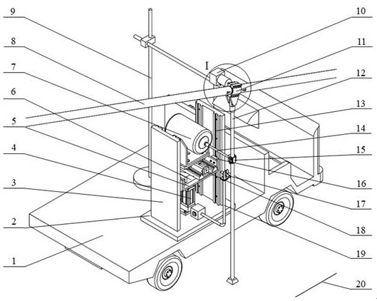 Device and method for comprehensively detecting states of slings and cable clamps of suspension bridge