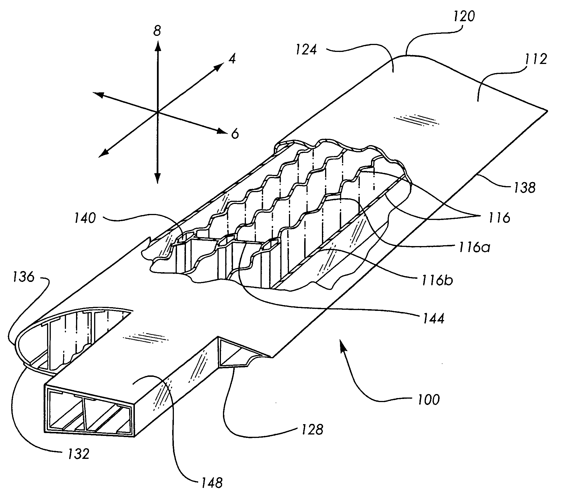 Single piece co-cure composite wing