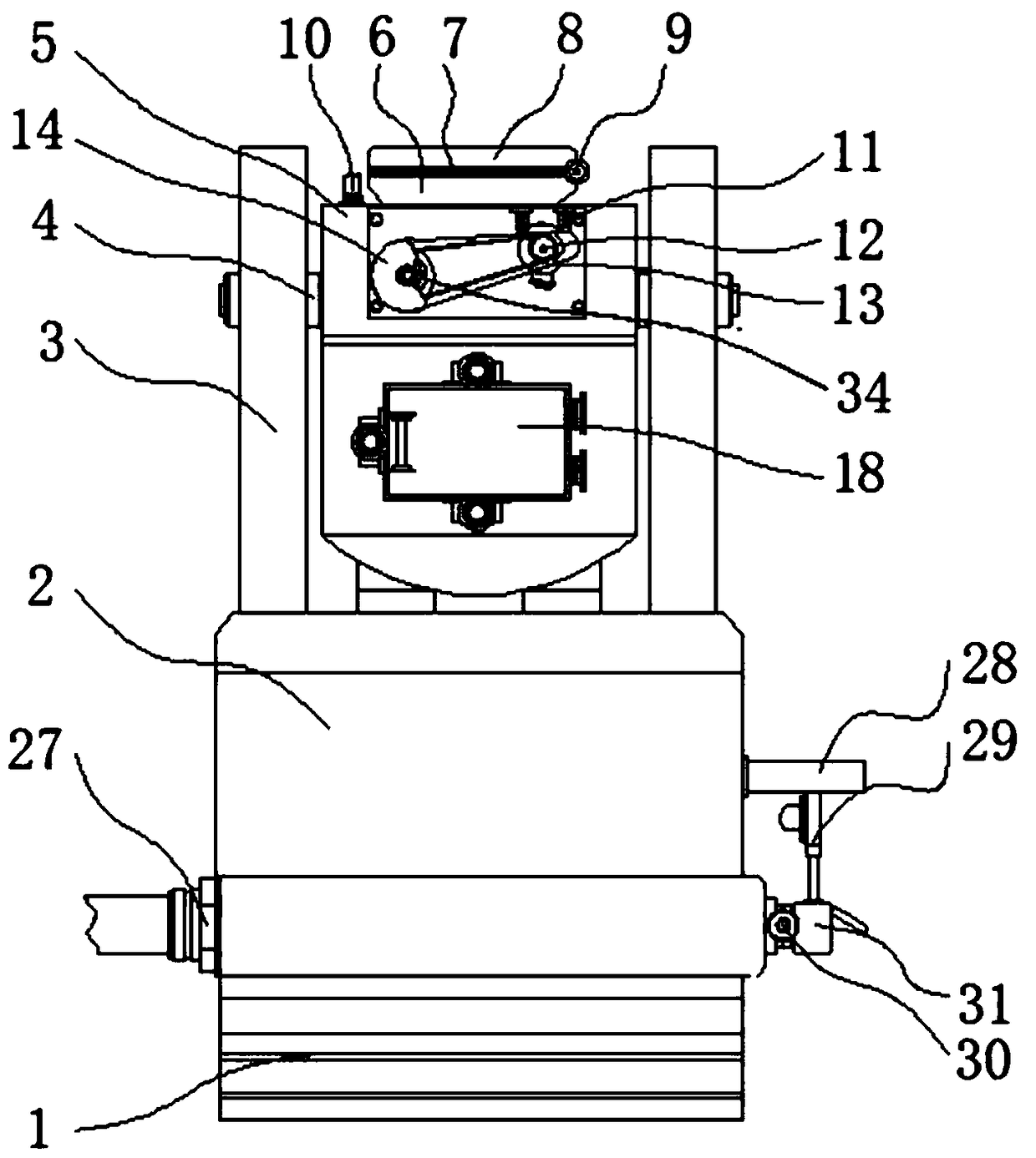 High-coverage adjustable limestone feeding device for sewage treatment device