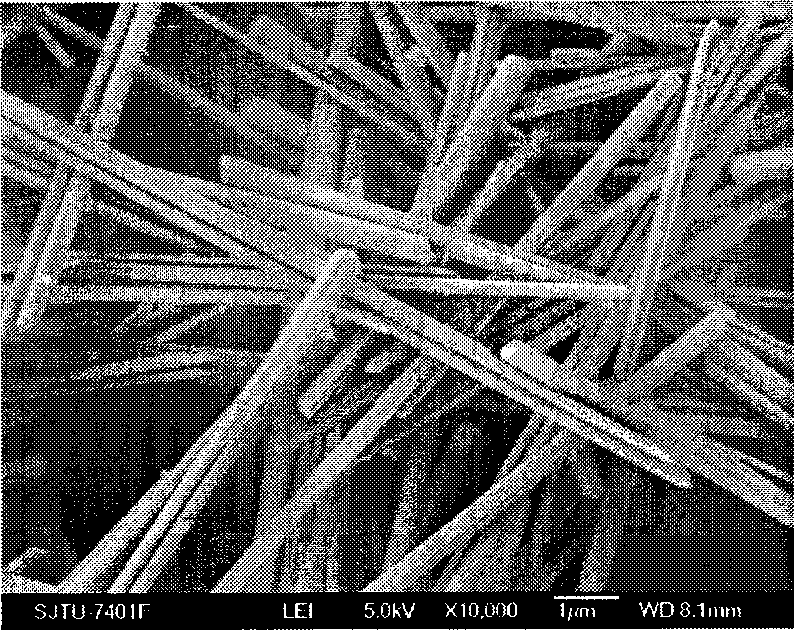 Method for preparing manganese dioxide one-dimensional nanometer material