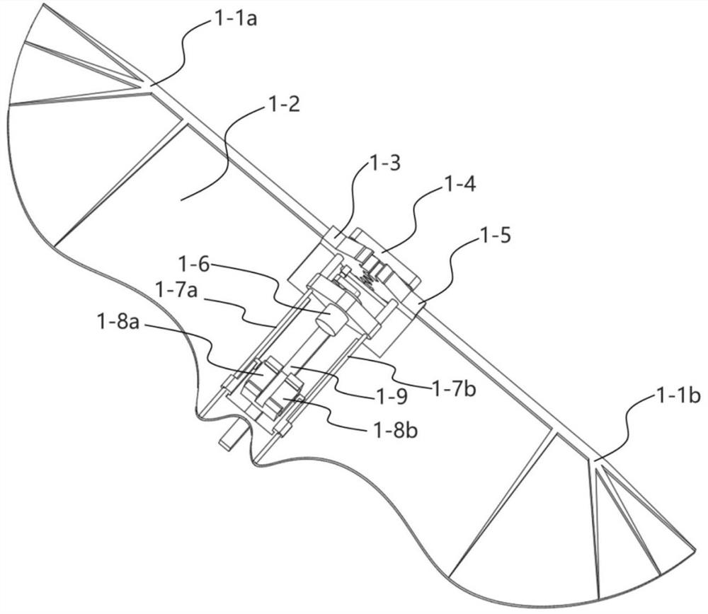 High-maneuverability flapping wing type bionic bat air vehicle with flexible structure and flight manipulation control method of high-maneuverability flapping wing type bionic bat air vehicle