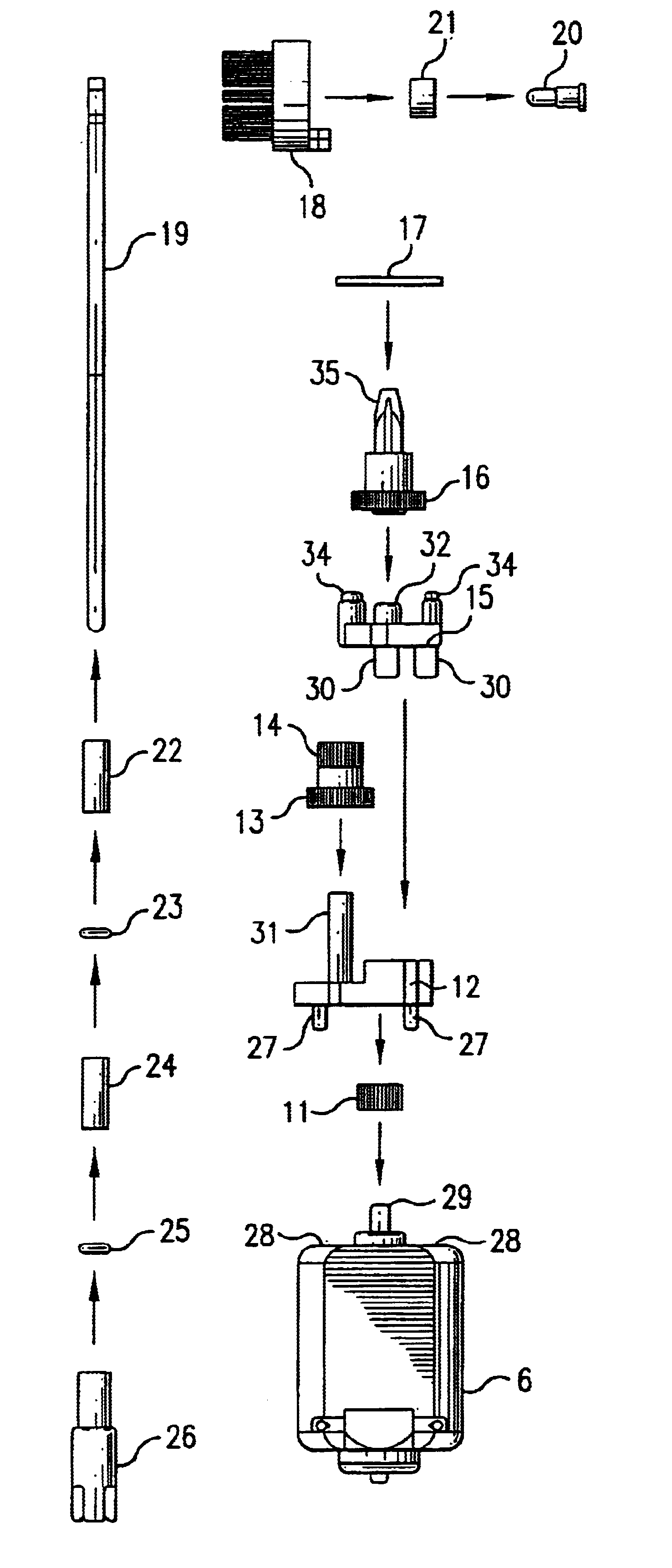 Electric toothbrush reduction gearbox