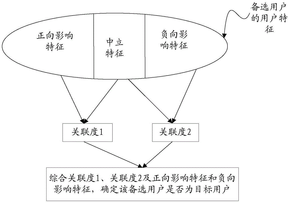 Target user determination method and apparatus